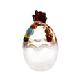 thumbnail image 3 of Crystal Glass Chicken-Shaped Candy Dish,Vintage Style Candy Bowl with Lid,Tabletop Dessert Plate Snack Bowl (A-Style), 3 of 9