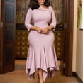 thumbnail image 3 of Women's Elegant Irregular Prom Dresses Mermaid Tight Formal Evening Party Gowns, 3 of 5