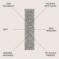 thumbnail image 4 of JONATHAN Y WASHABLE 2 x 8 Runner Rug, Brandy Rustic Border - Dark Gray/Cream, WSH321A-28, 4 of 10