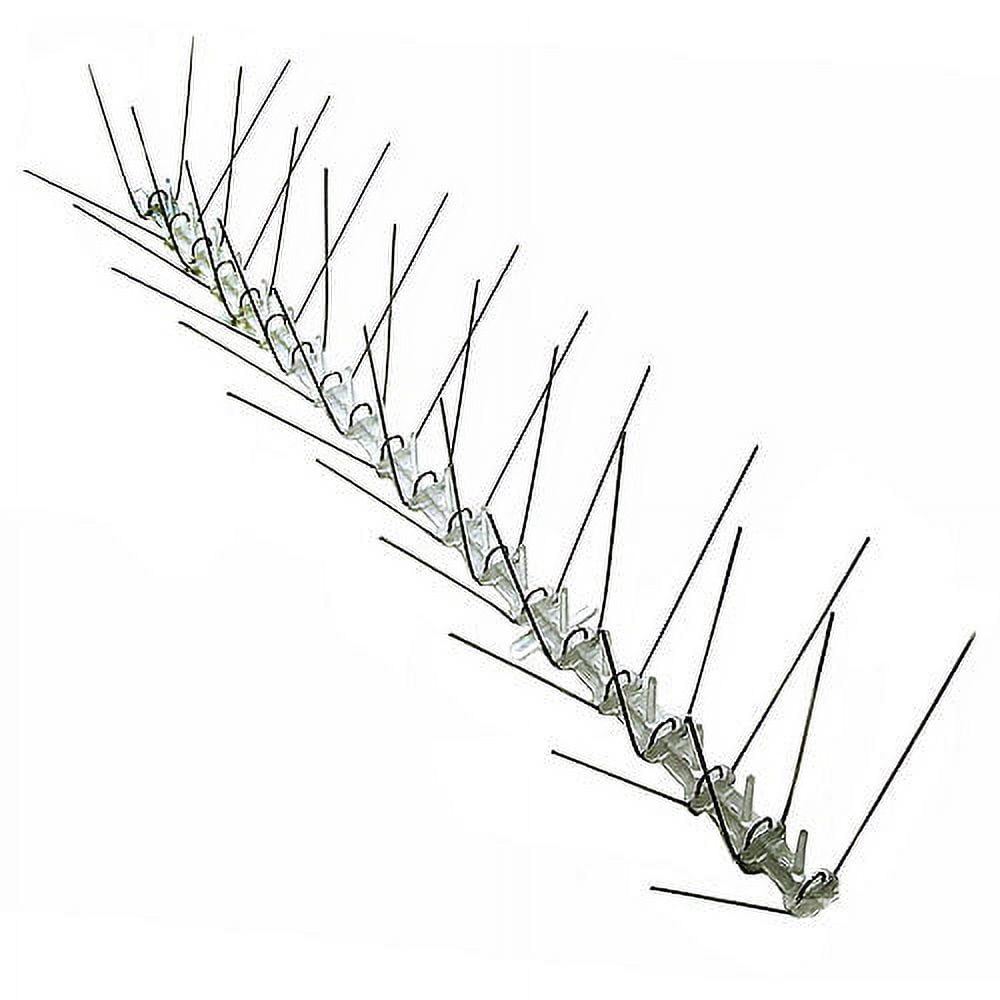 Bird-X Extra Wide Steel Bird Spikes 24 feet 8 inch Wide Block Pest Birds Pigeons Starlings Seagulls Sparrows Scarecrow