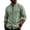 Green, variant on Mens Long Sleeve Shirt Button Down Loose Fit Vintage Shirts Collarless High Elastic Tops Henley Shirt Black S