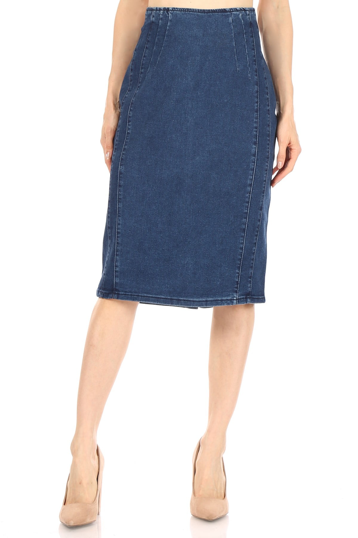 denim pencil skirt plus size