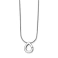 thumbnail image 1 of 18 Po en Argent Sterling 0.02 CT Collier de Diamant & 44; Poli, 1 of 1