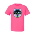 thumbnail image 2 of Wild Bobby, Funny Wolf on Sunglasses, Animal Lover, Men Graphic Tees, Neon Pink, 2XL, 2 of 3