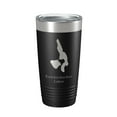 thumbnail image 1 of Knickerbocker Lakes Map Tumbler Travel Mug Insulated Laser Engraved Coffee Cup Maine 20 oz Black, 1 of 5