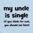 thumbnail image 2 of CafePress - My Uncle Is Single! Infant Bodysuit - Baby Light Bodysuit, Size Newborn - 24 Months, 2 of 4