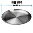 thumbnail image 3 of Placas de acero inoxidable CAMBUY 23 cm 304 de metal (10 unidades), 3 of 9
