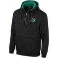 thumbnail image 2 of Men's Colosseum Black Hawaii Rainbow Warriors Team Half-Zip Pullover Hoodie, 2 of 3