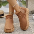thumbnail image 4 of Women's Fashionable Casual Versatile Plus Size Fleece Lined Thick Warm Winter Snow Boots For All Day Comfort Style, 4 of 9