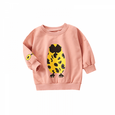 

ONTNO Toddler Round Neck Long Sleeve Pullover Sweatshirt