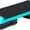Turquoise, variant on HarmonyStrings 43" Adjustable Aerobic Stepper Bench with 4/6/8 Inch Risers, Non-Slip Surface for Cardio, Strength Training & Home Fitness Workout,Grey