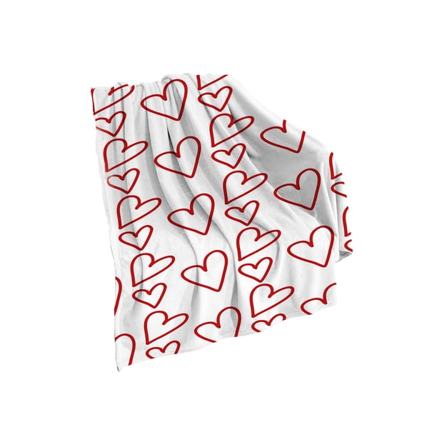 Manta Del Día de San Valentín Manta Del Día de San Valentín, Manta de Flanela de Amor, Manta de Vestido de Noche Impresa Digital de Flanela, Regalo de Vacaciones Pijamas Del Día de San Valentín