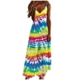 thumbnail image 2 of Viikei Womens Summer Dresses,Plus Size Summer Maxi Dress for Women,Fashion Women Summer Casual Solid V-Neck Camis Sleeveless Long Dress Yellow S, 2 of 5