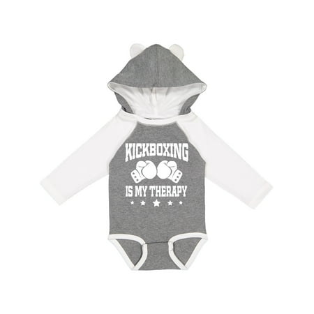 

Inktastic Kickboxing is my Therapy Gift Baby Boy or Baby Girl Long Sleeve Bodysuit