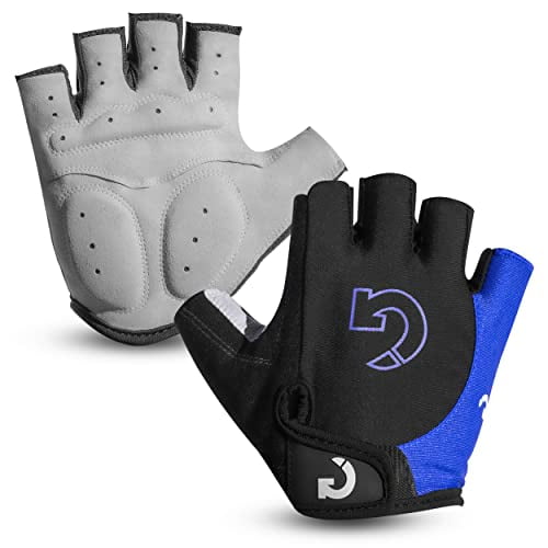 GEARONIC Cycling Gloves Anti-Slip Mountain Bike Gloves For Men Breathable Foam Padded Biking Gloves Shock Absorbing MTB Bicycle Gloves Half/Full Finger Guantes