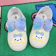 thumbnail image 1 of Sanrioed My Melody Cinnamoroll Kuromi-zapatos de lona con lazo de felpa para niños, zapatillas Kawaii cómodas de suela suave, informales, lindas, 1 of 3