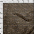 thumbnail image 3 of oneOone Cotton Cambric Tawny Brown Fabric Text Sewing Material Print Fabric By The Yard 56 Inch Wide, 3 of 5