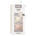 thumbnail image 2 of BIBS Infant Pacifier Couture Latex Size 2, 6-18 Months, Ivory/Blush, 2 pack, 2 of 5