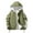 Army Green, variant on Mens Jacket Men's Stitching Drawstring Hooded Slim Fashion Jacket Coat Outwear Jacket Coats , Black , 3XL