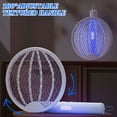 thumbnail image 5 of Deago Foldable Electric Fly Swatter 3000V Portable 2 in 1 Bug Zapper Racket Fly Killer Mosquitoes Trap Lamp USB Rechargeable for Indoor and Outdoor Use (Green), 5 of 9