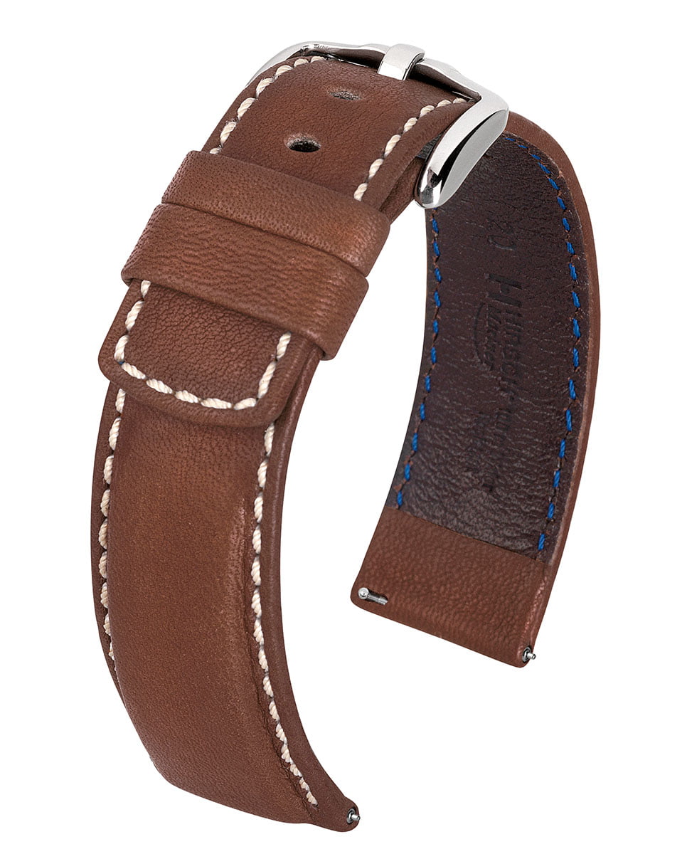 Hirsch 22mm Leather Watch Strap, Color:Brown Model: 109002-10-22