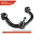 thumbnail image 5 of A-Premium Left Front Upper Control Arm and Ball Joint Assembly Compatible with Ford F-150 F150 2004-2020 Expedition 2007-2021 Lincoln Navigator 2007-2022 Mark LT 2006-2008# CK80306, 5 of 9