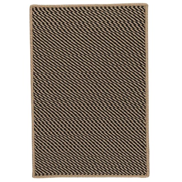 Colonial Mills Rug IM13R036X060S 3 x 5 ft. Point Prim Braided Rug Black