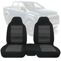 Front Seat Covers Compatible with 2004-2012 Ford Ranger, 60/40 Split High Back Seat Covers, Original Car Custom Fit, Replacement Front Car Seat Protective Covers for Driver & Passenger Side