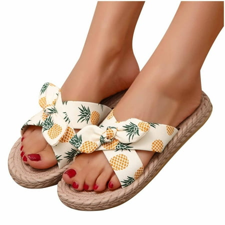 

Women Open Toe Slippers Shoes Comfy Sandals Casual Comfortable Beach Sandals