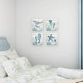 thumbnail image 3 of Ocean Wall Art Bathroom Rustic Decor Beach Coastal Canvas Paintings Farmhouse Navy Blue Pictures Seahorse Starfish Nautical Artwork Set of 4 Marine Life Theme Bedroom ons 12x12 inch, 3 of 6