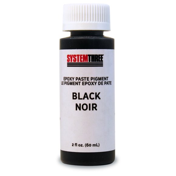 Sistema de concentrados de pigmentos epoxídicos, 3 botellas de 60 ml, color negro