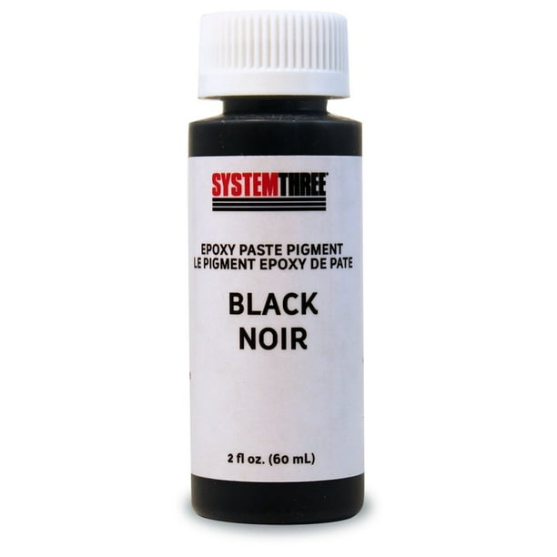 Sistema de concentrados de pigmentos epoxídicos, 3 botellas de 60 ml, color negro