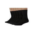 thumbnail image 2 of Hanes Ultimate Men's X-Temp FreshIQ Black Crew Socks 6-Pack 6-12, 2 of 2
