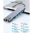 thumbnail image 4 of LOVEVER USB C Hub Ethernet 4K USB C To HDMI Hub 8 IN1 Type C Adapter Dock Dongle Compatible, 4 of 6