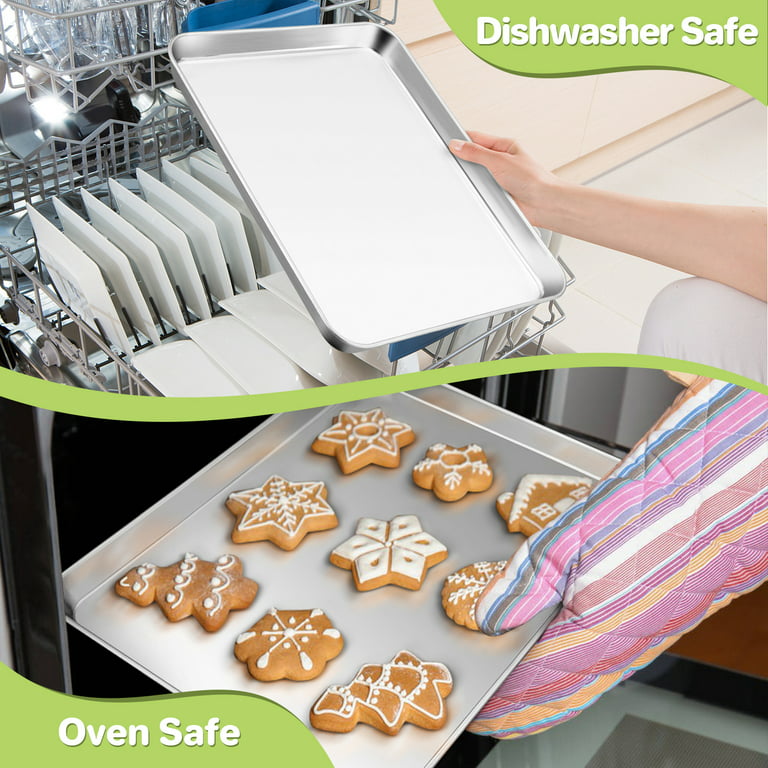 Walchoice Stainless Steel Baking Sheets, Professional Cookie Sheet
