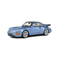 1990 Porsche 911 (964) Turbo Horizon Blue Metallic 1/18 Die Cast Model Car by Solido