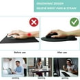 thumbnail image 2 of Mouse Pad with Wrist Support, Ergonomic Mouse Pad with Memory Foam Wrist Rest Cushion, Non-Slip Rubber Base Gaming Mice Pad for Home Office Computer Laptop, Grey, 2 of 14