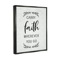 thumbnail image 4 of Stupell Industries Inspirational Faith Quote Religious Rustic Botanicals Graphic Art Luster Gray Floating Framed Canvas Print Wall Art, Design by Lettered and Lined, 4 of 5