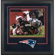 Julian Edelman New England Patriots Deluxe Framed Autographed 16" x 20" Super Bowl LI Champions Catch Photograph - Fanatics Authentic Certified