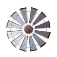 thumbnail image 3 of yotijay Windmill Wall Sculpture Hanging Ornament Vintage Rustic Wall Decor Iron Art for Farmhouse Bedroom Indoor/Outdoor Round 12 Leaves, 3 of 8