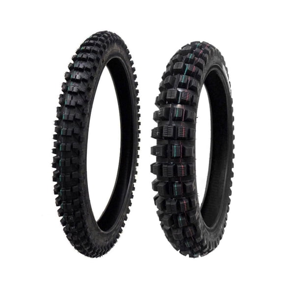 TIRE SET: Front 80/100-21 Rear 120/90-19 Dirt Bike Off Road