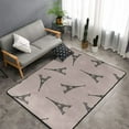thumbnail image 2 of Area Rugs For Living Room Decor - Black Eiffel Tower Anti Slip Throw Washable Rugs 3x5 For Bedroom, Soft Indoor Carpet For Bedroom Living Room 60x39In, 2 of 5