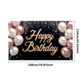 thumbnail image 2 of Decorative Design Happy Birthday Banner Balloon Decoration Party Backdrop for Birthday Party Event Decoration Indoor Celebration, 2 of 7