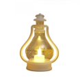 thumbnail image 2 of Vintage Christmas LED Lantern, White Hurricane Lamp with Flickering Flameless Candle, Battery Operated Tabletop & Hanging Light for Indoor Christmas Holiday Decor, 2 of 7