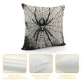 thumbnail image 4 of Happy Halloween Pillow Covers ,Skull Raven Crow Spider for Fall Decorations Pillow case Orange and Black Throw Pillows Decorative Couch Cushion Covers Indoor Outdoor Decor, 4 of 5