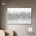 thumbnail image 5 of Grey Lines Inspo Canvas Modern Black White Abstract Wall Art by Art Remedy, Silver Frame, 54" x 36", 5 of 7
