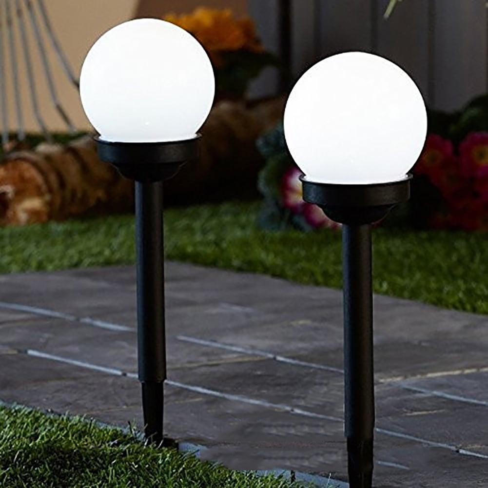 round garden solar lights