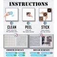 thumbnail image 4 of Tile Stickers Wall Decor Bathroom Kitchen Wall Sticker Waterproof PVC Decoration Stickers - 2D Sticker with Retro Design in Mosaic Style (Style-4, 6 x 6 Inch), 4 of 7