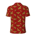 thumbnail image 4 of Rocae Hohey Bee Golden for Men's Short Sleeve Polo Shirt, Quick Drying Performance Moisture Wicking Sports Men's Golf Shirt 3X-Large, 4 of 9