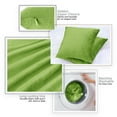 thumbnail image 4 of Nestl Velvet Throw Pillow Covers Solid Rectangle Soft Decorative Pillow Cover for Sofa, 12" x 20", Garden Green, Pack of 4, 4 of 8